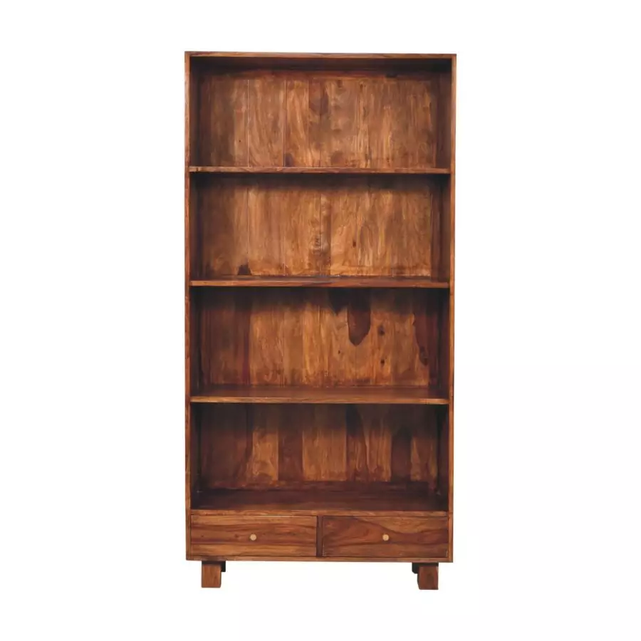 Marlow Chestnut Finish Handmade Bookcase