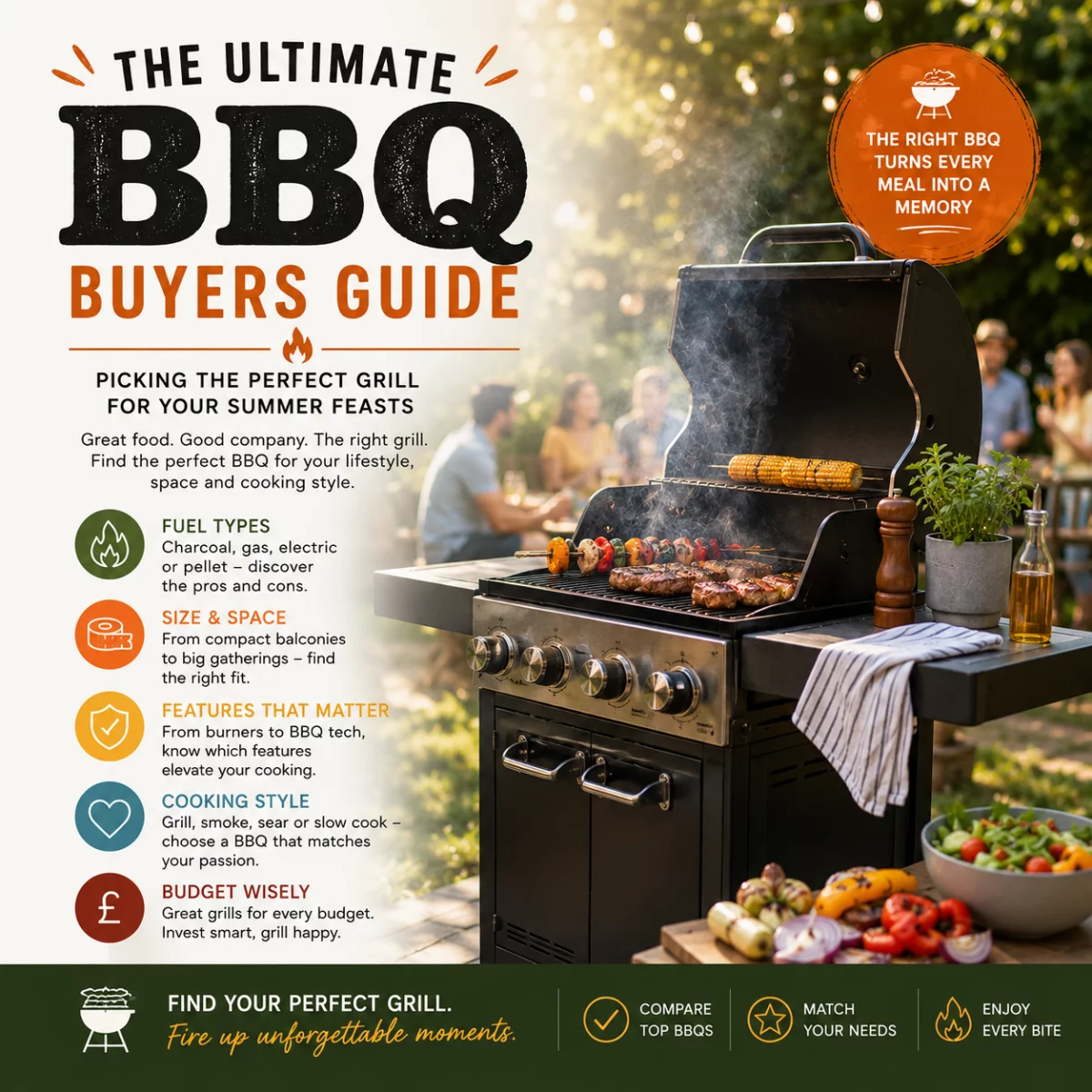 Picking the Perfect BBQ for your Summer Feasts