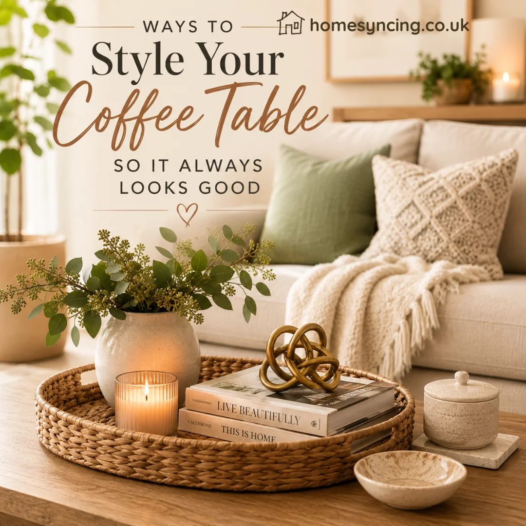 Ways to Style your Coffee Table so it Always Looks Good