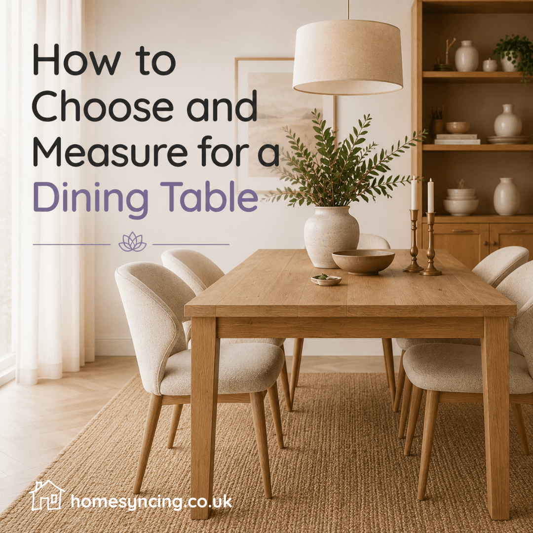 How to Choose and Measure for a Dining Table