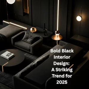Bold Black Interior Design: A Striking Trend for 2025