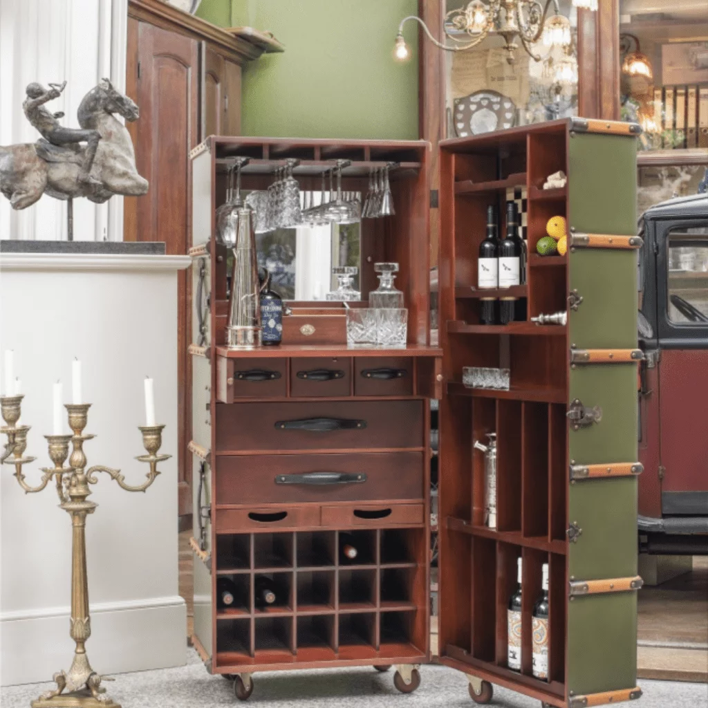The Stateroom Bar Cabinet - Field Green