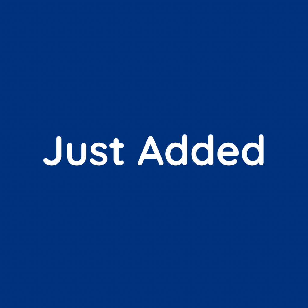 Just Added.
Find the exciting items that we have just added to our store.