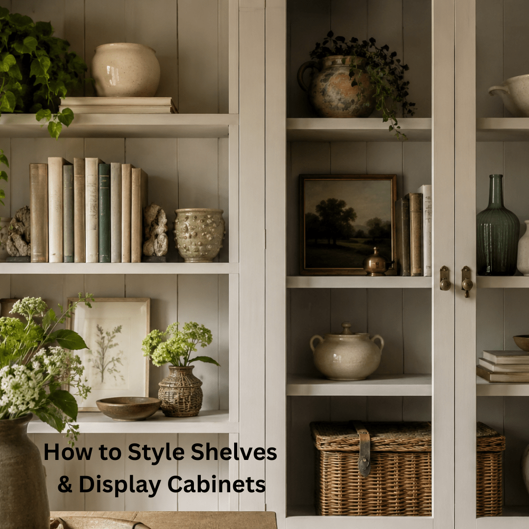 How to Style Shelves and Display Cabinets Beautifully