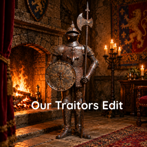 Out Traitors Edit. Image of Knight in Traitor's Castle